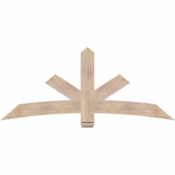 Ekena Millwork Alberta Smooth Timber Gable Bracket, Douglas Fir, 72"W x 30"H x 1 1/2"D x 5 1/2"F, 10/12 Pitch GBW072X30X0206ALB00SDF - main